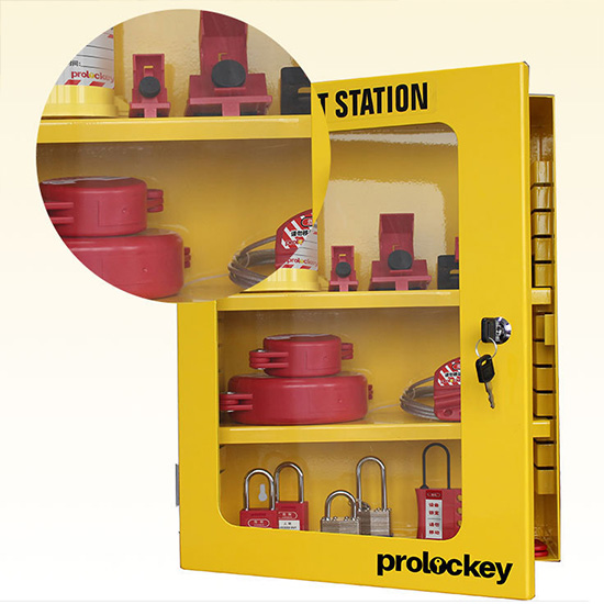 Tủ Quản Lý Khóa LOTO 2 Vách Ngăn Di Động PROLOCKEY LK03-2