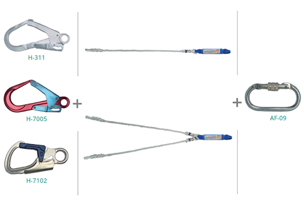 Dây đai toàn thân có giảm sốc 1 móc thép lớn ADELA H-4538E