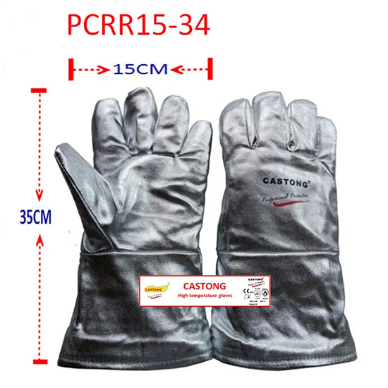 Găng tay phủ nhôm chịu nhiệt 200°C CASTONG PCRR15-34