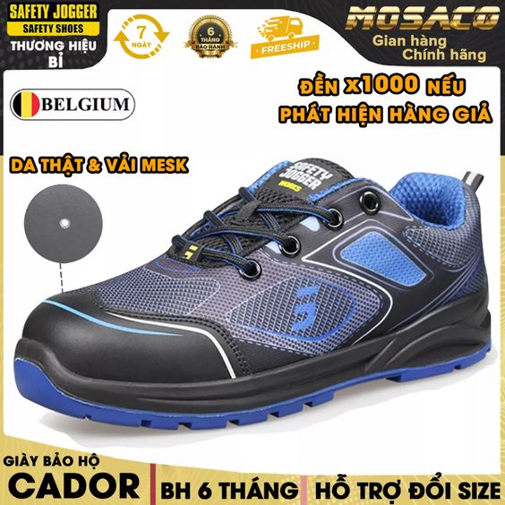 Giày bảo hộ cổ thấp chống tĩnh điện Jogger Cador S1P