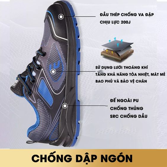 Giày bảo hộ cổ thấp chống tĩnh điện Jogger Cador S1P