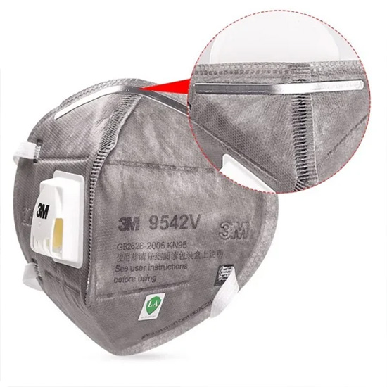 Khẩu trang lọc bụi và hơi hữu cơ có van 3M 9542V