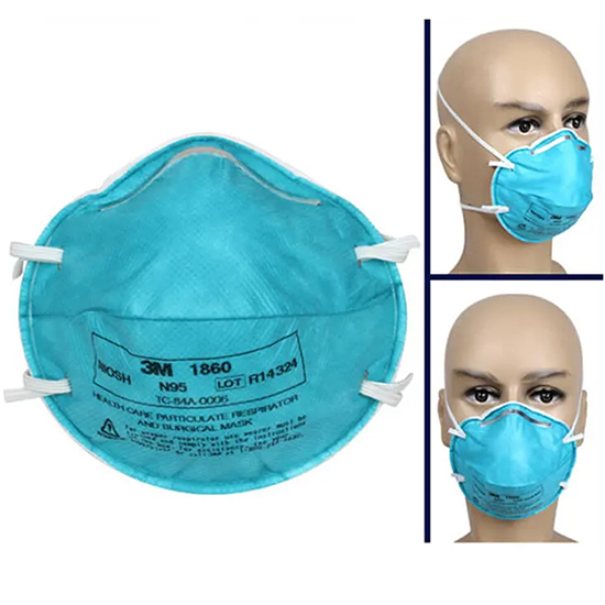 Khẩu trang y tế N95 lọc bụi sinh học 3M 1860