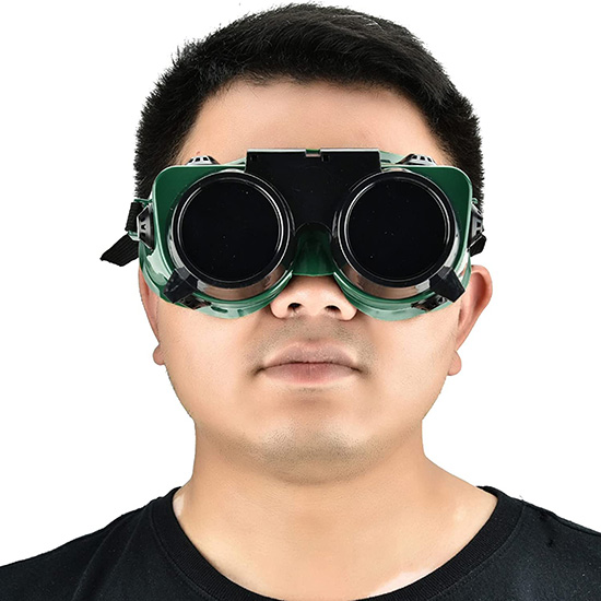 Kính hàn chì hai lớp mắt kính Blue Eagle GW250