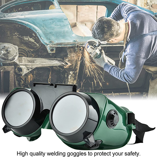 Kính hàn chì hai lớp mắt kính Blue Eagle GW250