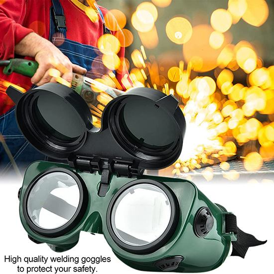 Kính hàn chì hai lớp mắt kính Blue Eagle GW250