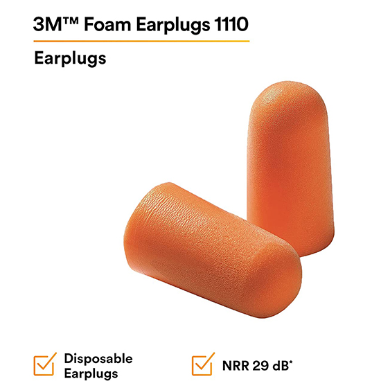 Nút tai chống ồn bọt xốp dụng một lần 3M 1100