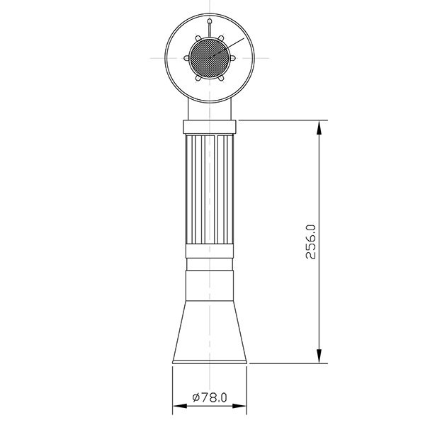 Đèn cảnh báo hoạt động bằng pin cho cọc chóp WD104